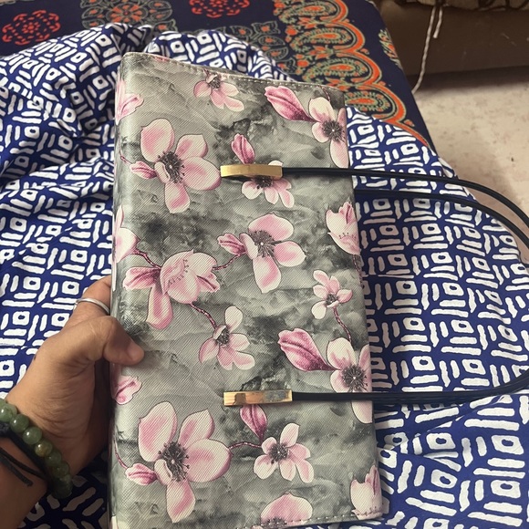 Bolsa floral print bag with soft wire handles ! - Picture 4 of 8